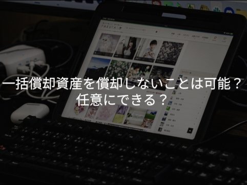 一括償却資産を償却しないことは可能？