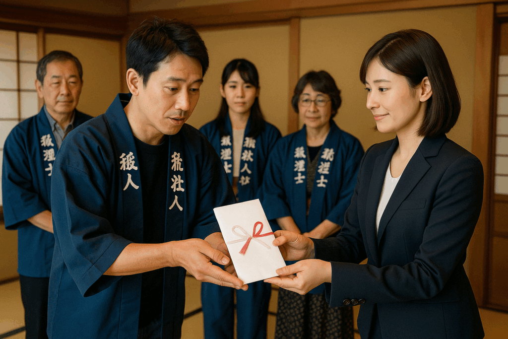 寄付をするイメージ